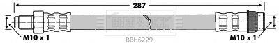 BORG & BECK Тормозной шланг BBH6229